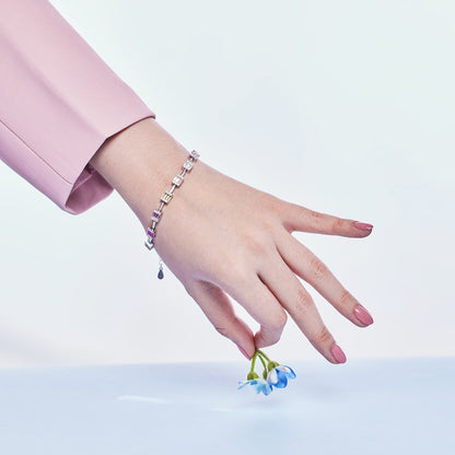 [Max Jewelry ]Dainty Charming Emerald Cut Daily Bracelet
