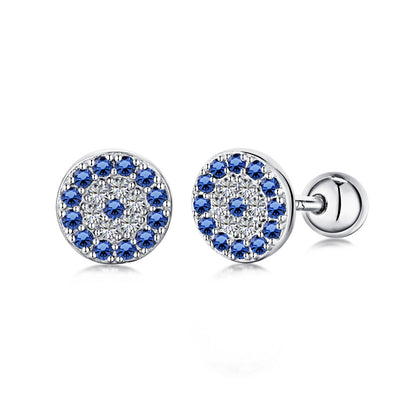 [Max Jewelry ]Devil's Eye Ear Bone Nail Earrings