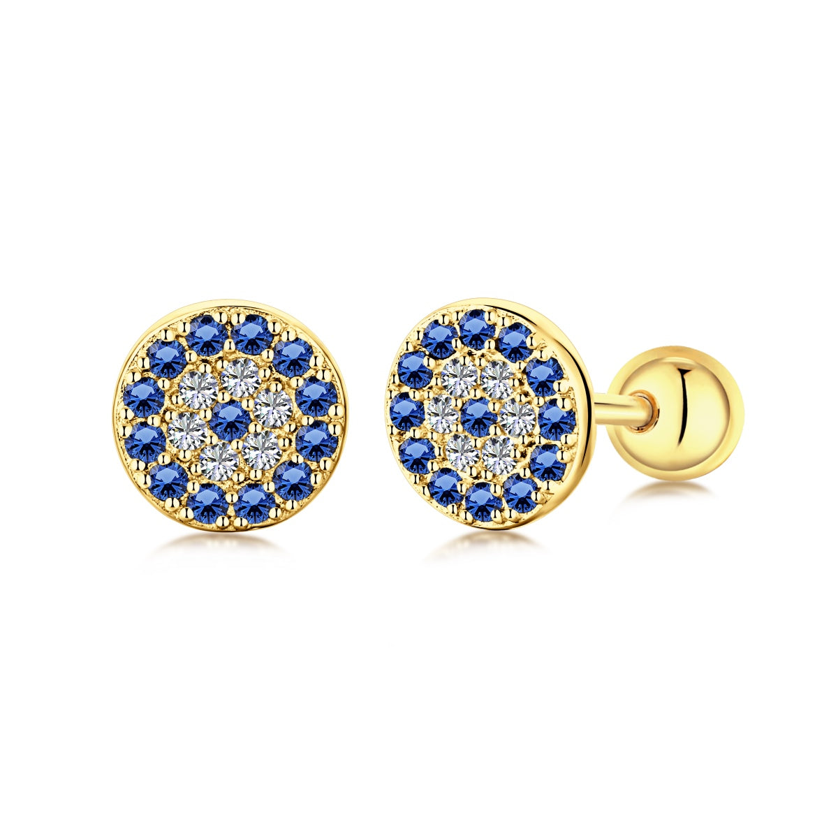 [Max Jewelry ]Devil's Eye Ear Bone Nail Earrings