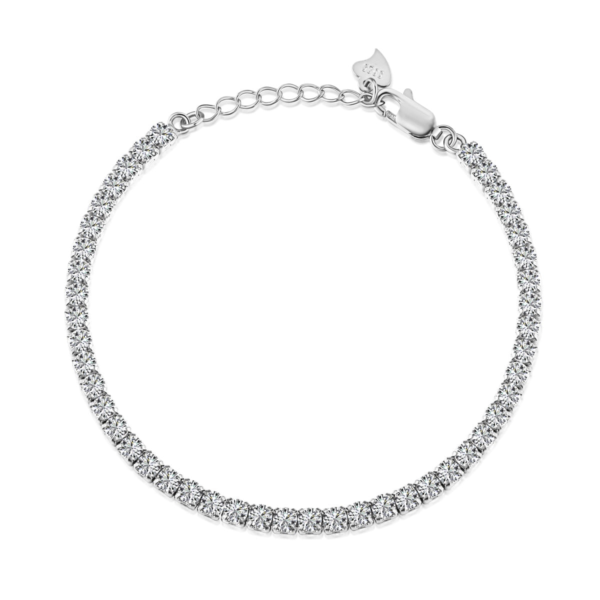 [Max Jewelry ]Sparkling Round Cut Daily Bracelet