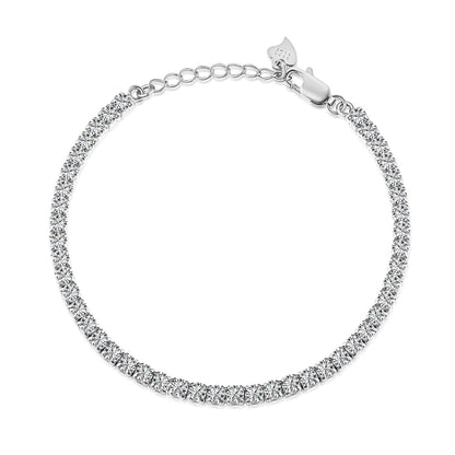 [Max Jewelry ]Sparkling Round Cut Daily Bracelet