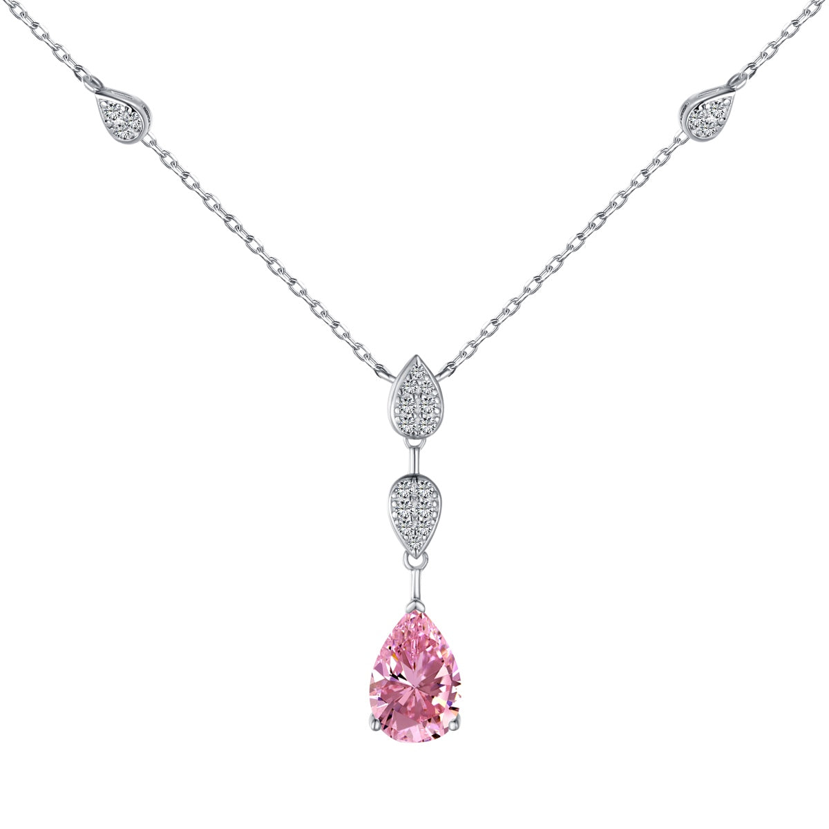 [Max Jewelry ]Dazzling Pear Cut Necklace