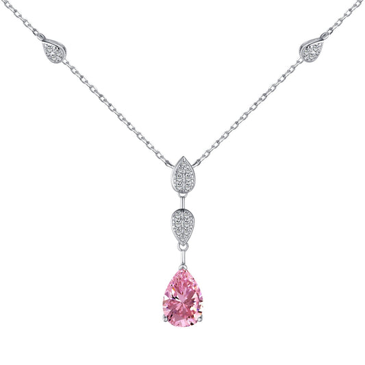 [Max Jewelry ]Dazzling Pear Cut Necklace