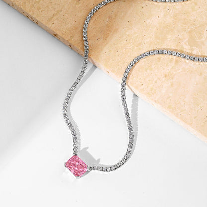 [Max Jewelry ]4.0 Carat Elegant Radiant Cut Necklace