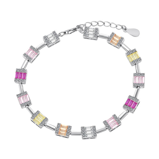 [Max Jewelry ]Dainty Charming Emerald Cut Daily Bracelet