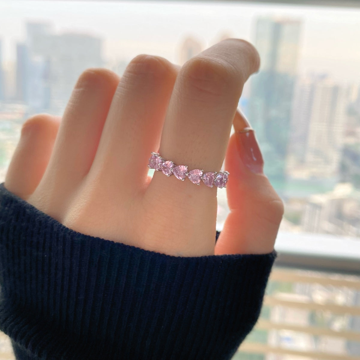 [Max Jewelry ]0.25 Carat Radiant Romance Heart Cut Lover Ring
