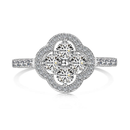 [Max Jewelry ]Four Leaf Clover Flower Design Ring