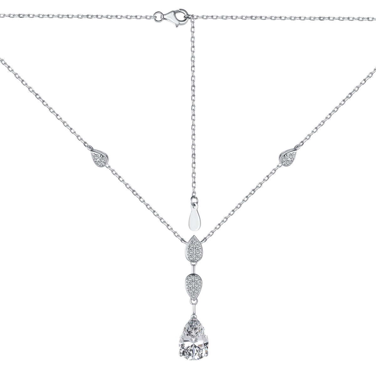 [Max Jewelry ]Dazzling Pear Cut Necklace