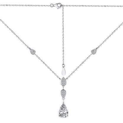[Max Jewelry ]Dazzling Pear Cut Necklace