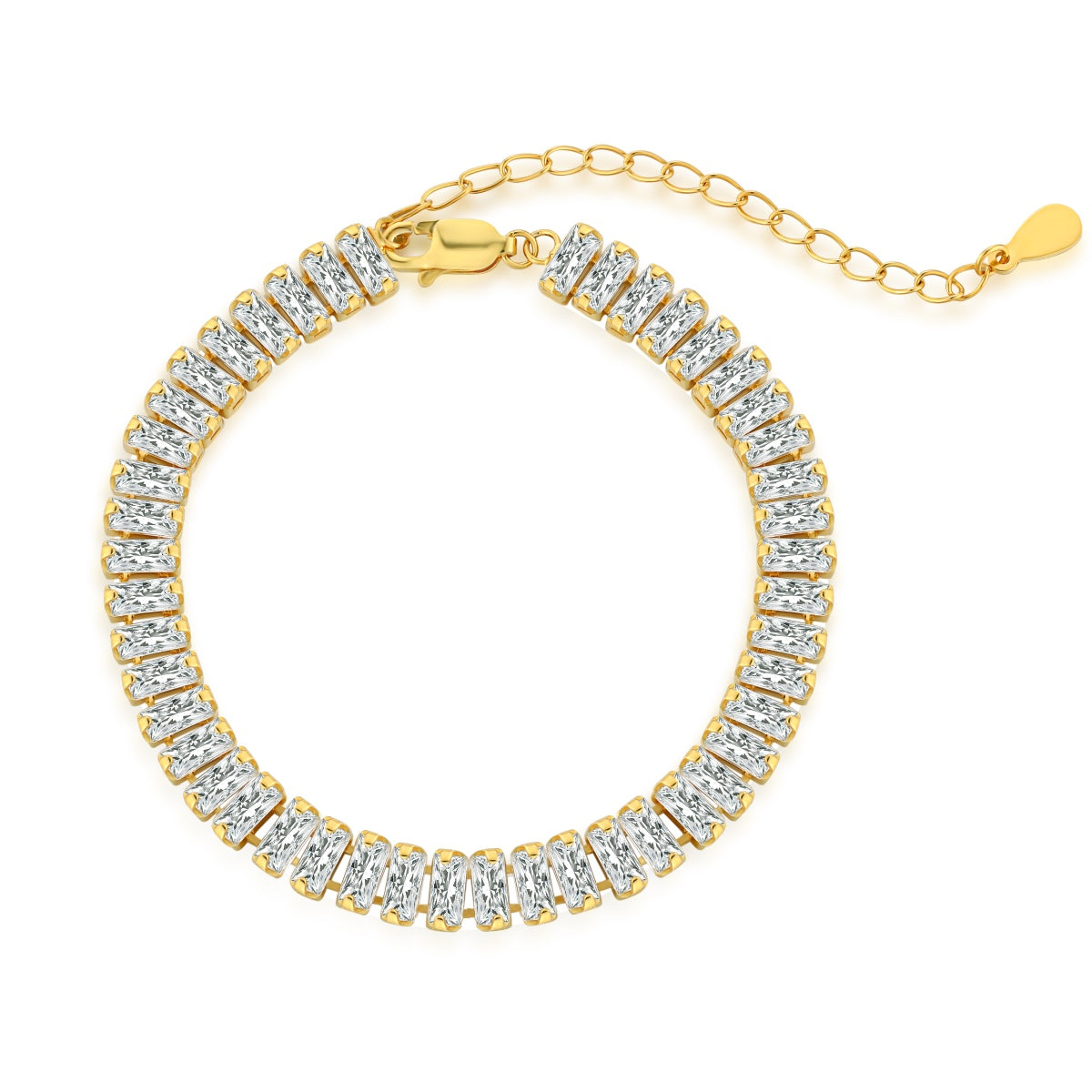 [Max Jewelry ]Exquisite Emerald Cut Daily Bracelet