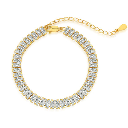 [Max Jewelry ]Exquisite Emerald Cut Daily Bracelet