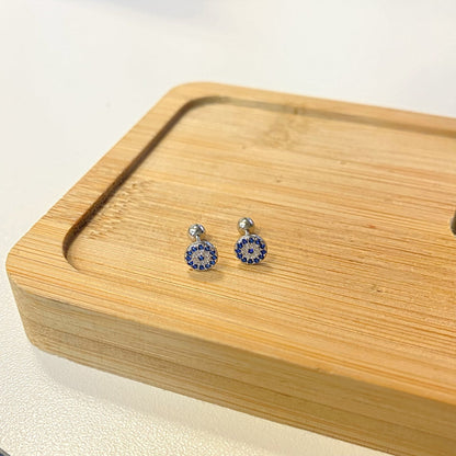[Max Jewelry ]Devil's Eye Ear Bone Nail Earrings