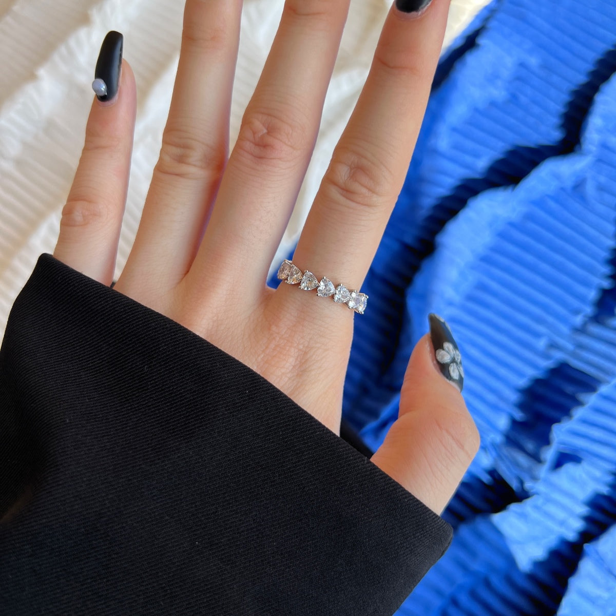 [Max Jewelry ]0.25 Carat Radiant Romance Heart Cut Lover Ring