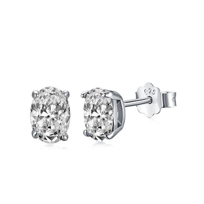 [Max Jewelry ]Oval Classic Dignified Elegant Earrings