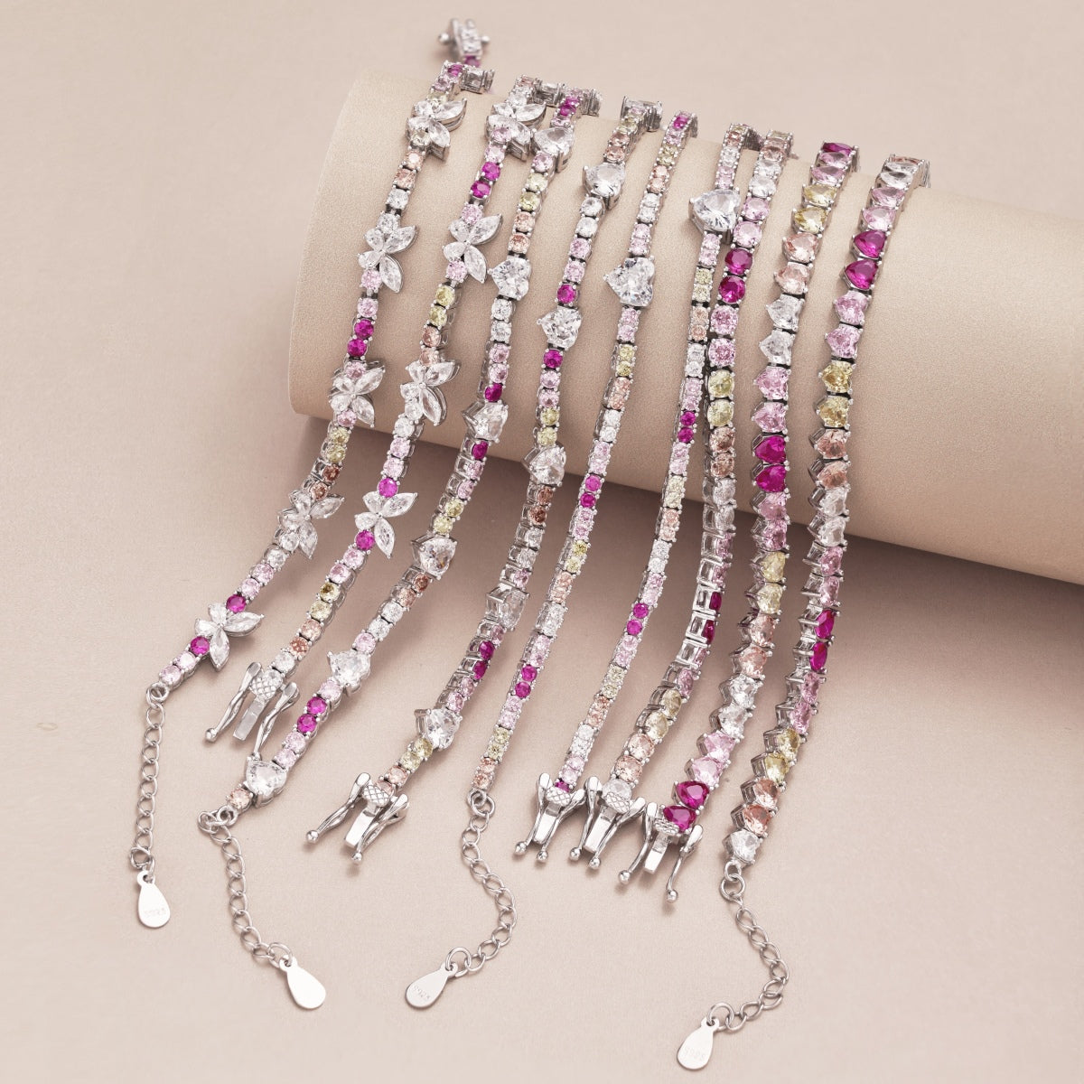 [Max Jewelry ]Delicate Colorful Emerald Cut Party Bracelet