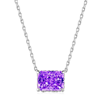 [Max Jewelry ]Luxurious Square Shape Colorful Necalack