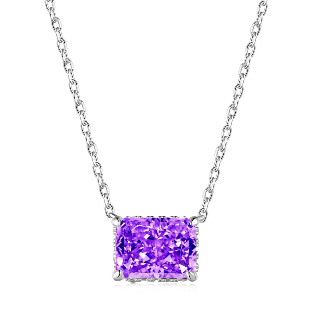 [Max Jewelry ]Luxurious Square Shape Colorful Necalack