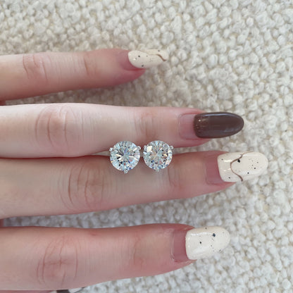 [Max Jewelry ]Dainty Round Shape Earrings
