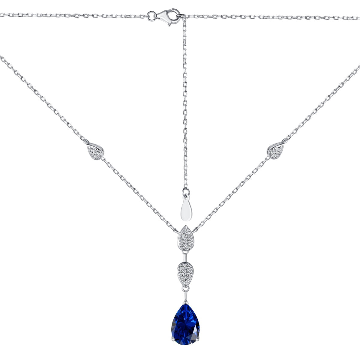 [Max Jewelry ]Dazzling Pear Cut Necklace