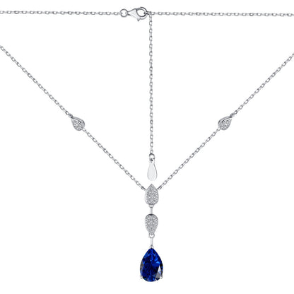 [Max Jewelry ]Dazzling Pear Cut Necklace