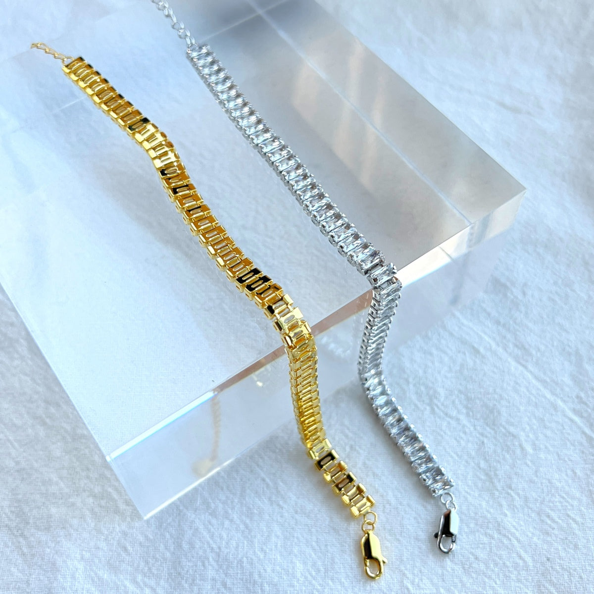 [Max Jewelry ]Exquisite Emerald Cut Daily Bracelet