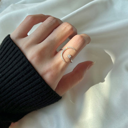 [Max Jewelry ]Eternity Moon & Star Ring