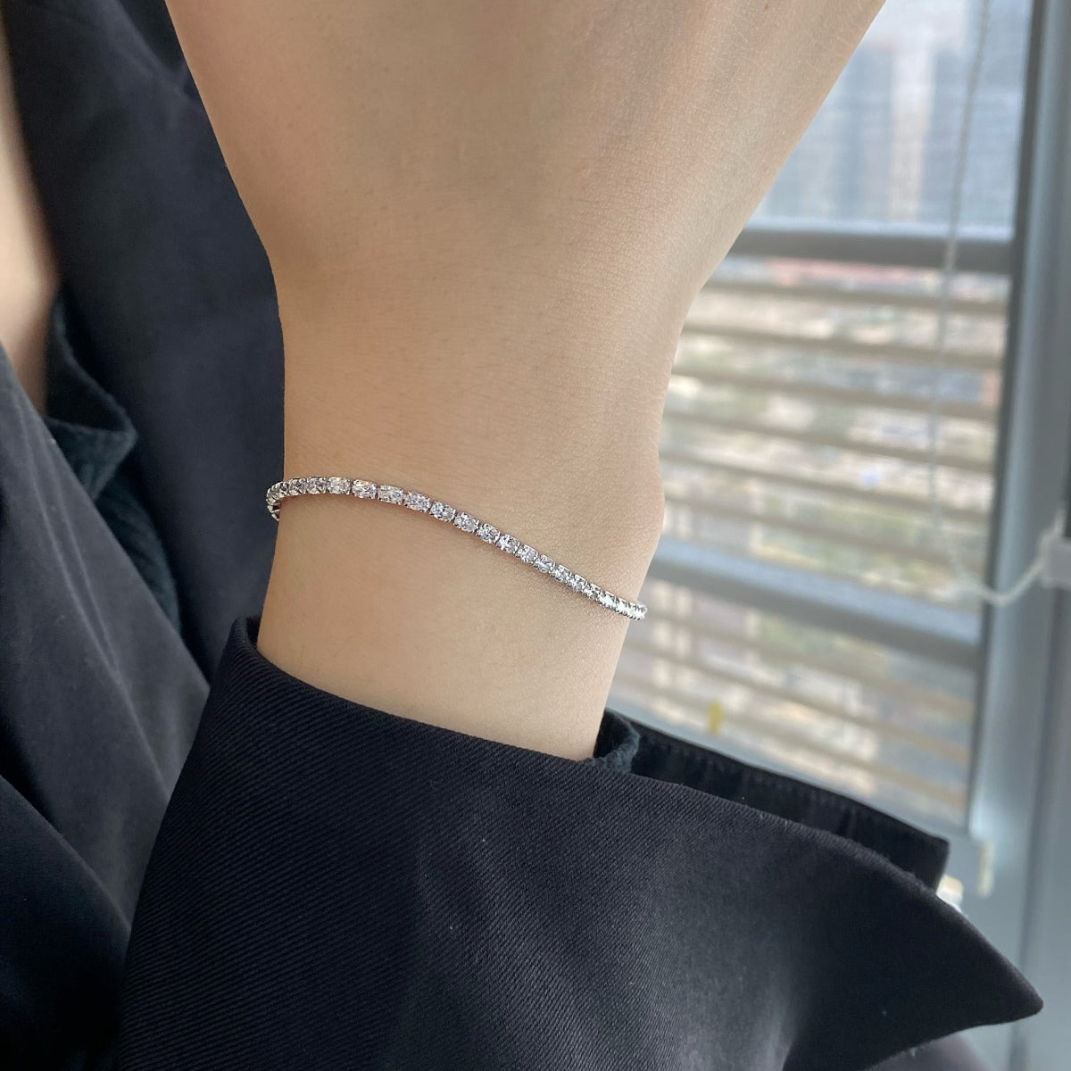 [Max Jewelry ]Elegant Emerald Cut Daily Bracelet