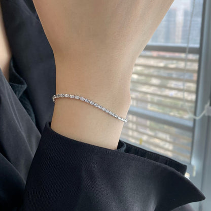 [Max Jewelry ]Elegant Emerald Cut Daily Bracelet