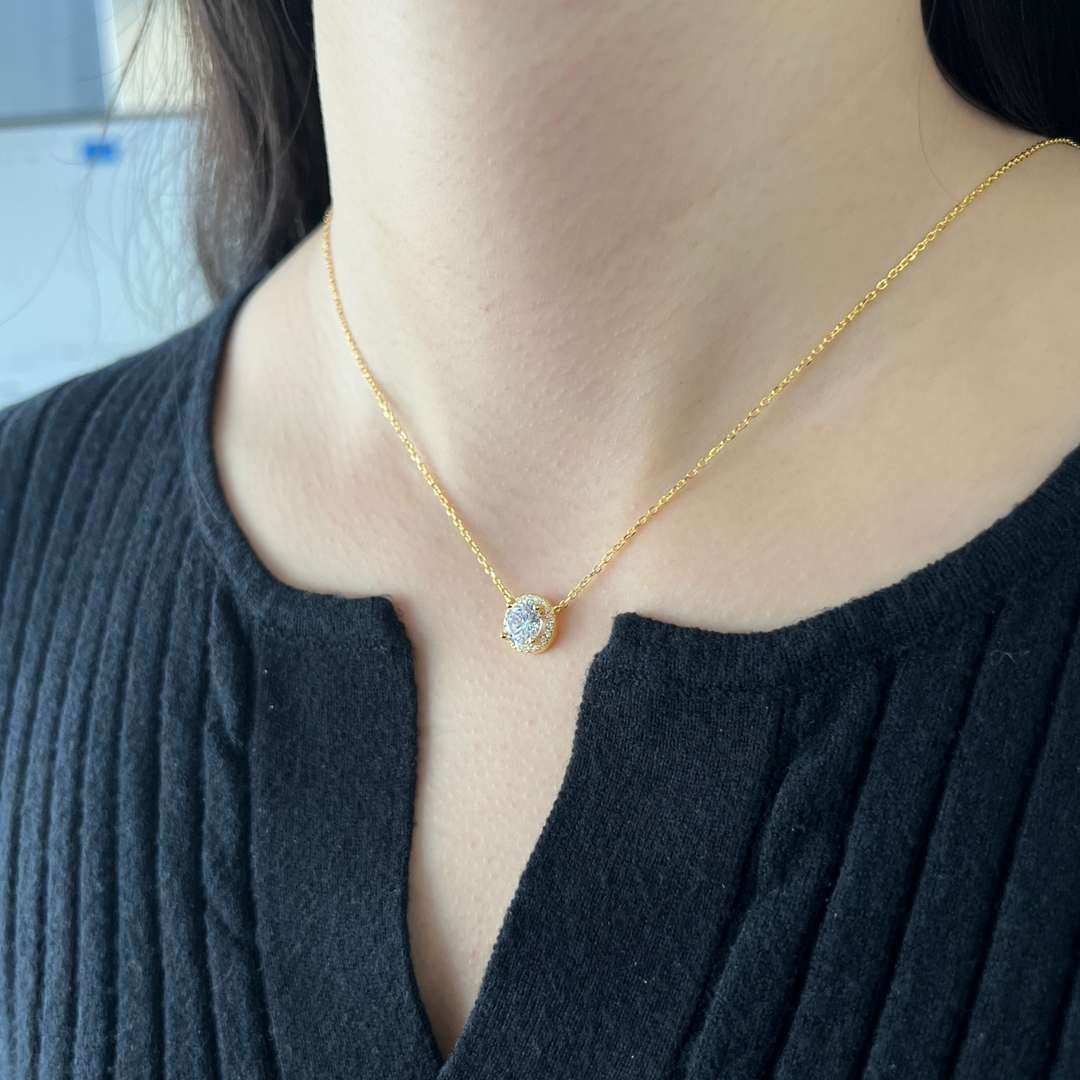 [Max Jewelry ]Luxurious Round Cut Necklace