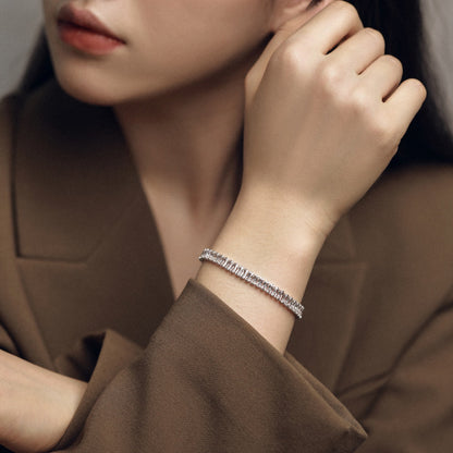 [Max Jewelry ]Exquisite Emerald Cut Daily Bracelet