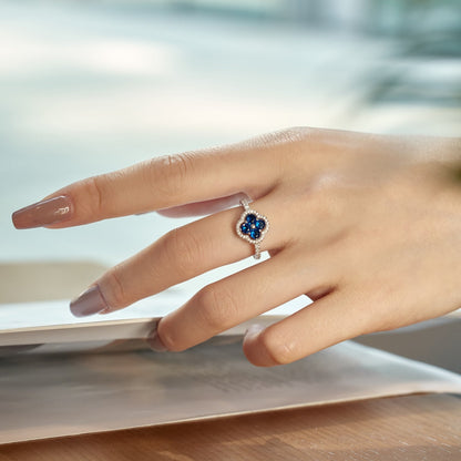 [Max Jewelry ]Four Leaf Clover Flower Design Ring