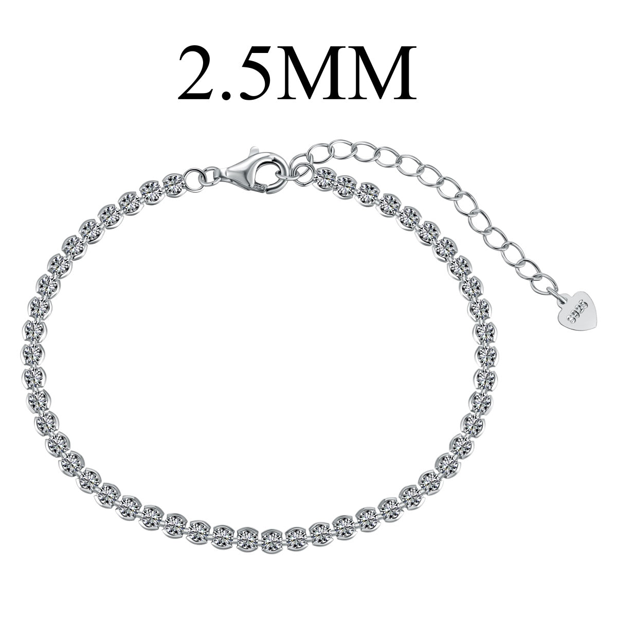 [Max Jewelry ]Dazzling Sparkling Round Cut Daily Bracelet