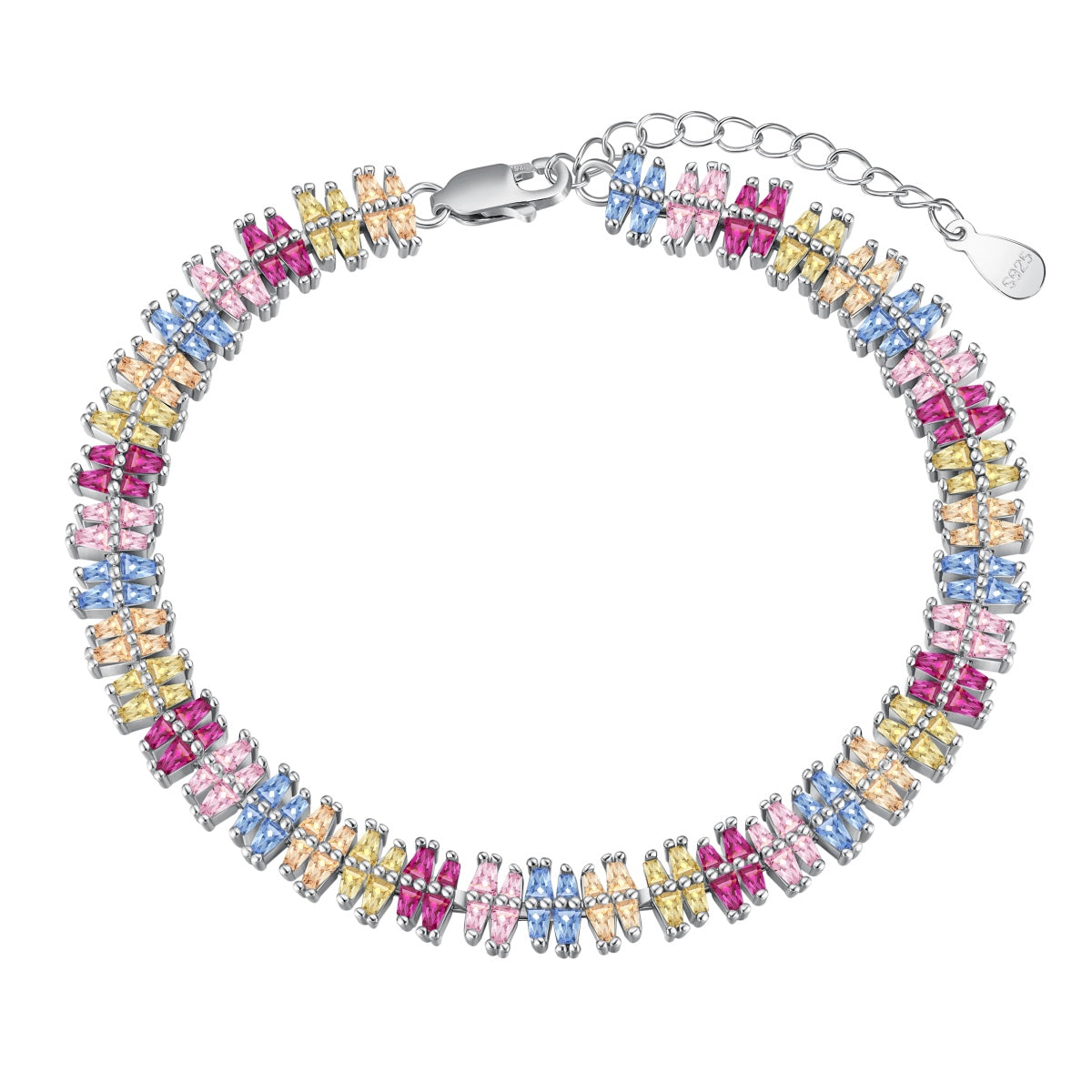 [Max Jewelry ]Sparkling Exquisite Multi Cut Party Bracelet