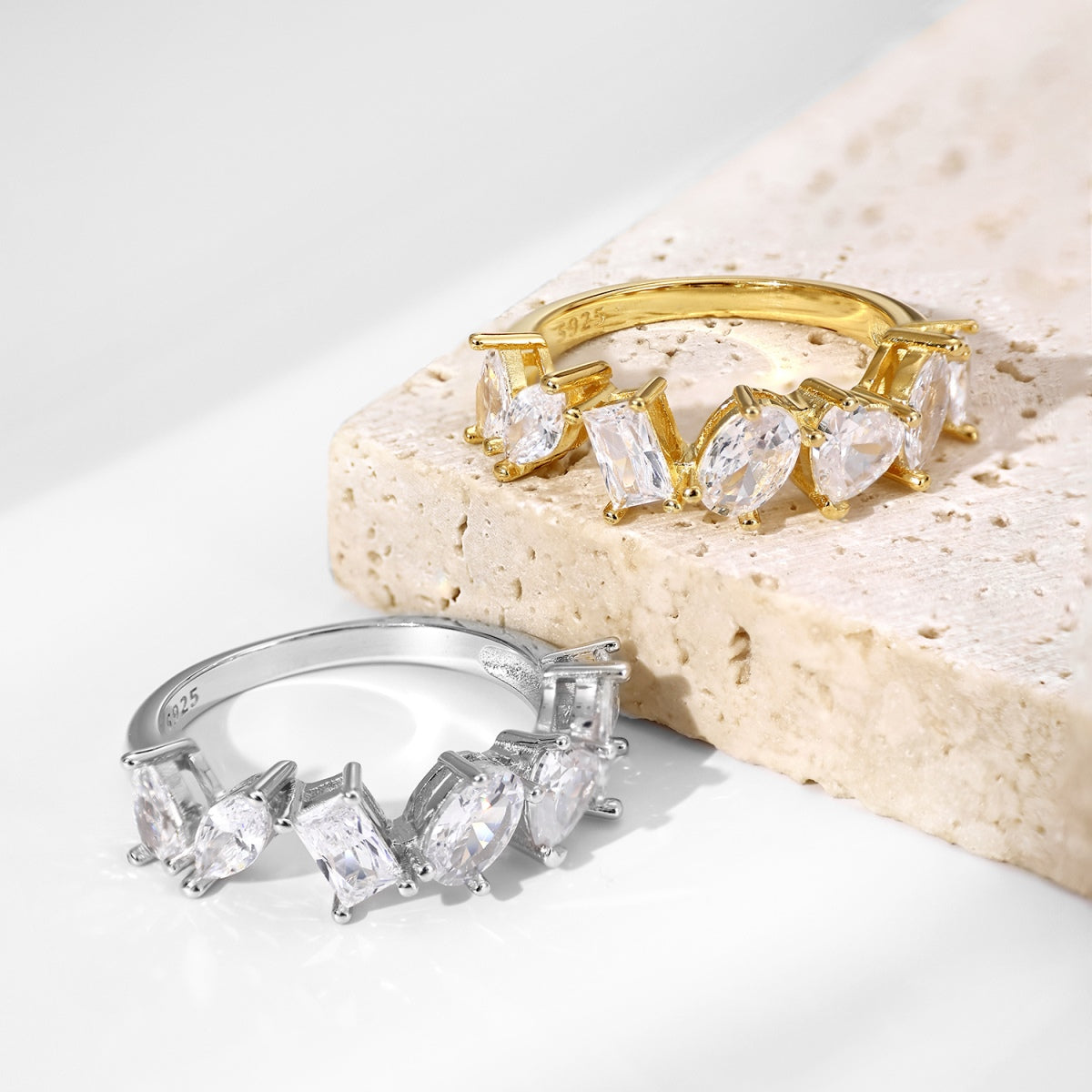 [Max Jewelry ]Delicate Multi Cut Ring