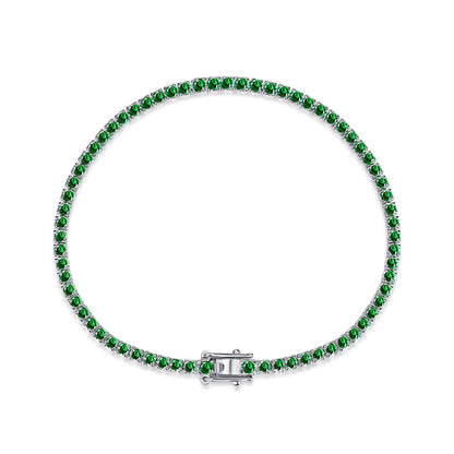 [Max Jewelry ]Dazzling Colorful Round Cut Daily Bracelet
