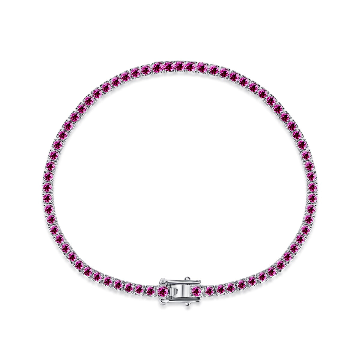 [Max Jewelry ]Dazzling Colorful Round Cut Daily Bracelet