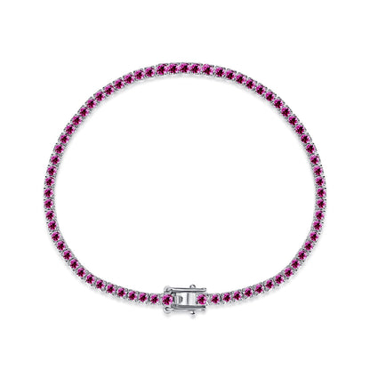 [Max Jewelry ]Dazzling Colorful Round Cut Daily Bracelet
