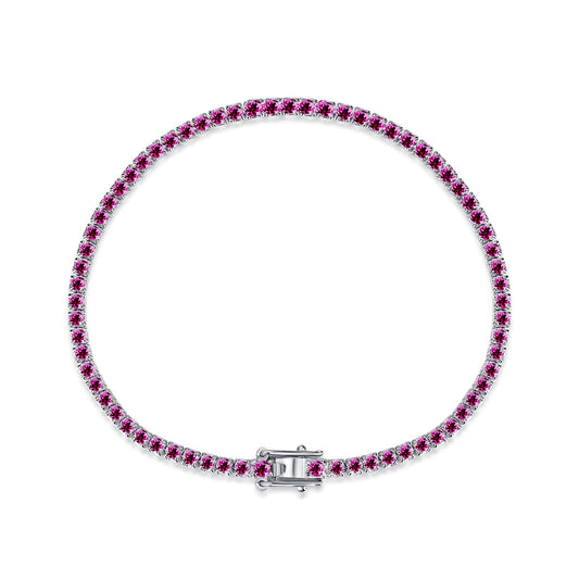 [Max Jewelry ]Dazzling Colorful Round Cut Daily Bracelet