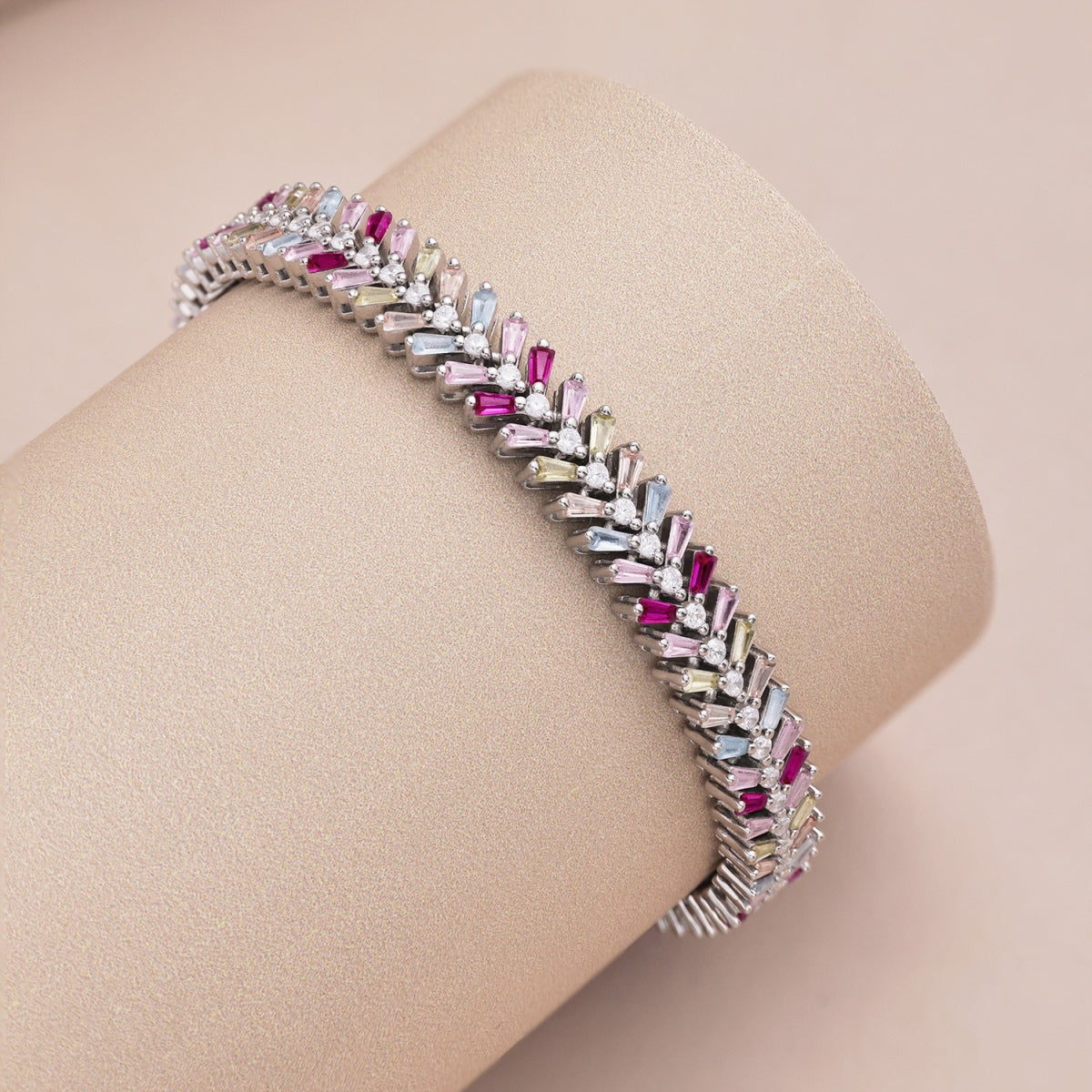 [Max Jewelry ]Dainty Radiant Emerald Cut Daily Bracelet