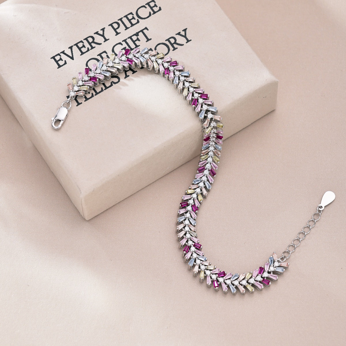 [Max Jewelry ]Dainty Radiant Emerald Cut Daily Bracelet