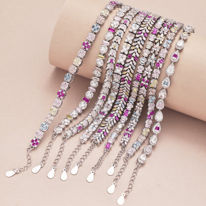 [Max Jewelry ]Dainty Radiant Emerald Cut Daily Bracelet