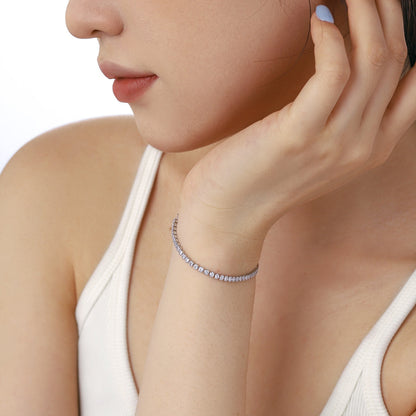 [Max Jewelry ]Dazzling Sparkling Round Cut Daily Bracelet