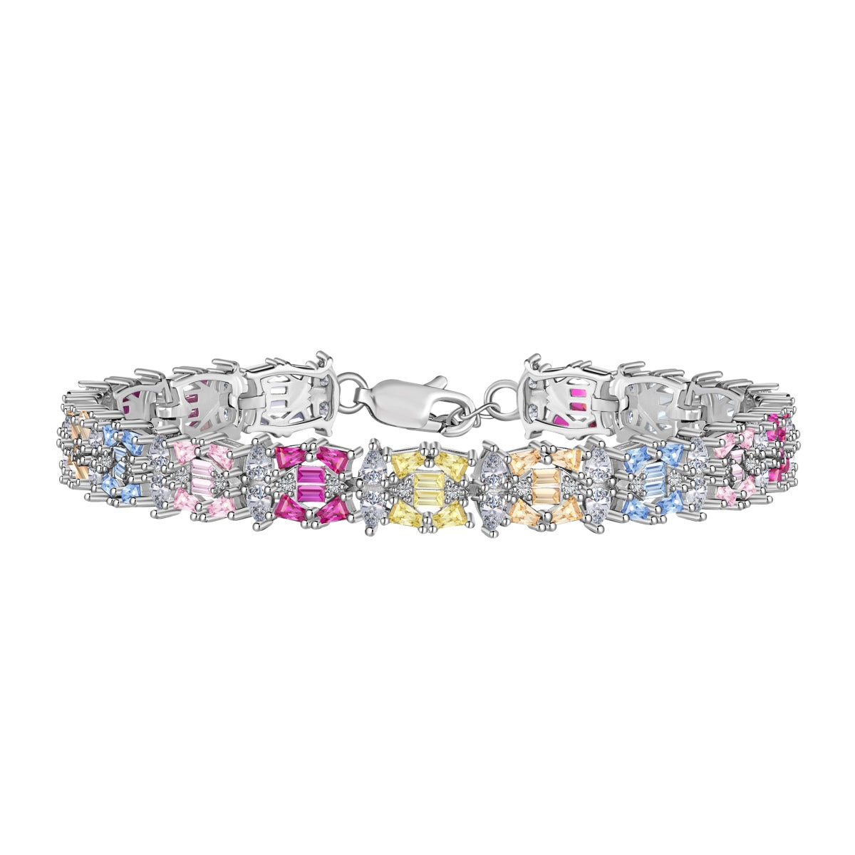 [Max Jewelry ]Delicate Colorful Multi Cut Party Bracelet