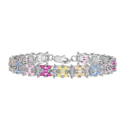 [Max Jewelry ]Delicate Colorful Multi Cut Party Bracelet