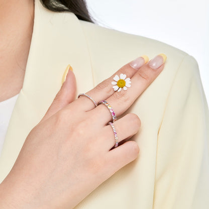 [Max Jewelry ]Elegant Vivid Round Cut Daily Ring