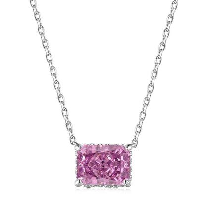 [Max Jewelry ]Luxurious Square Shape Colorful Necalack