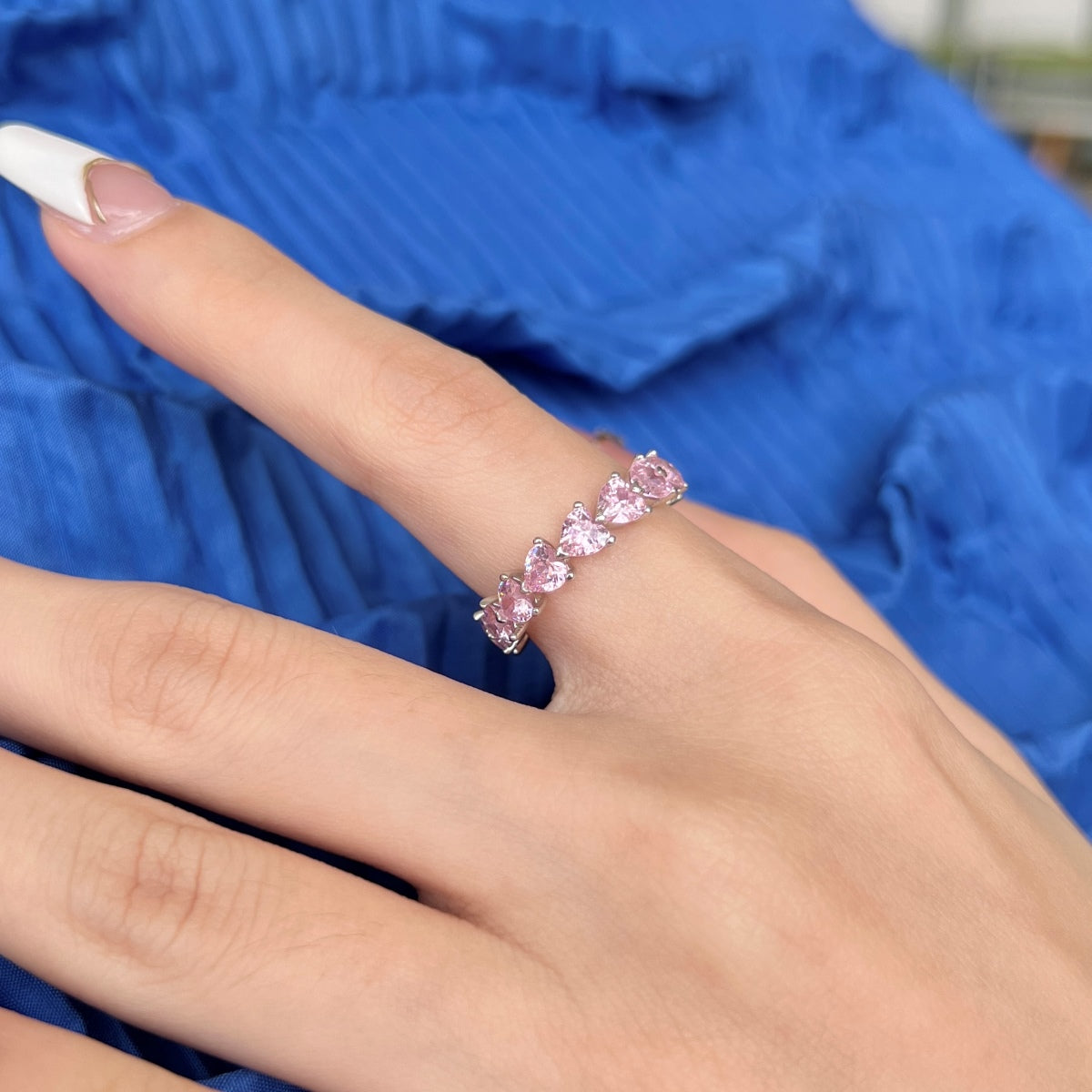 [Max Jewelry ]0.25 Carat Radiant Romance Heart Cut Lover Ring