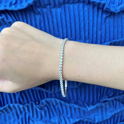 [Max Jewelry ]Sparkling Round Cut Daily Bracelet