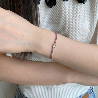 [Max Jewelry ]Dazzling Colorful Round Cut Daily Bracelet