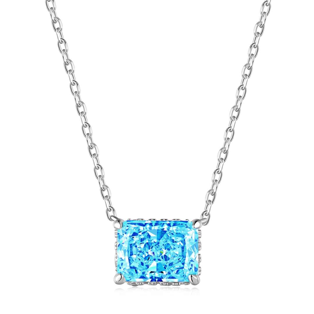 [Max Jewelry ]Luxurious Square Shape Colorful Necalack